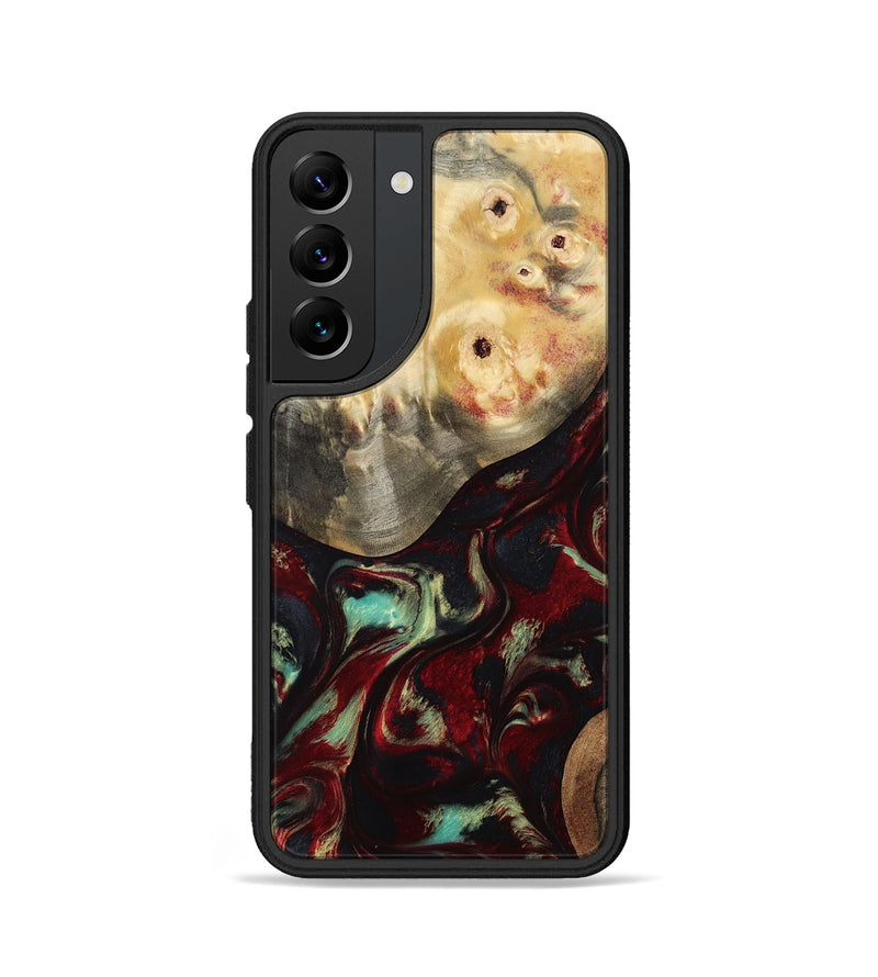 Galaxy S22 Wood Phone Case - Mariann (Red, 814806)