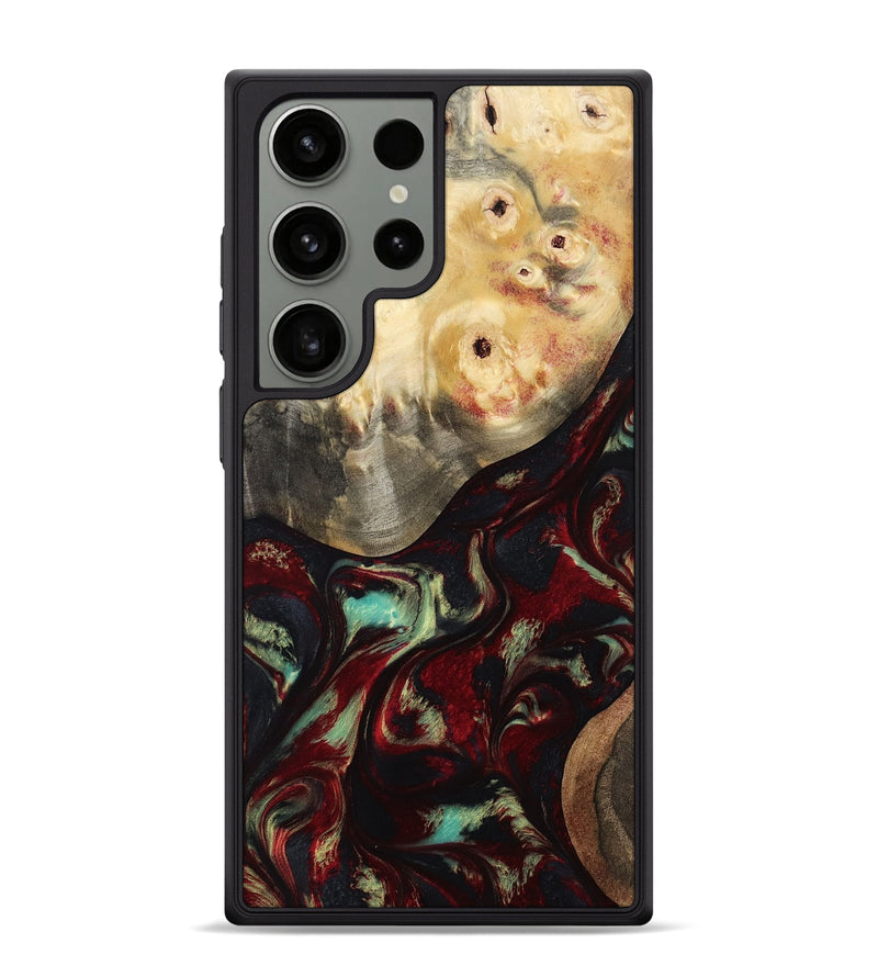 Galaxy S24 Ultra Wood Phone Case - Mariann (Red, 814806)