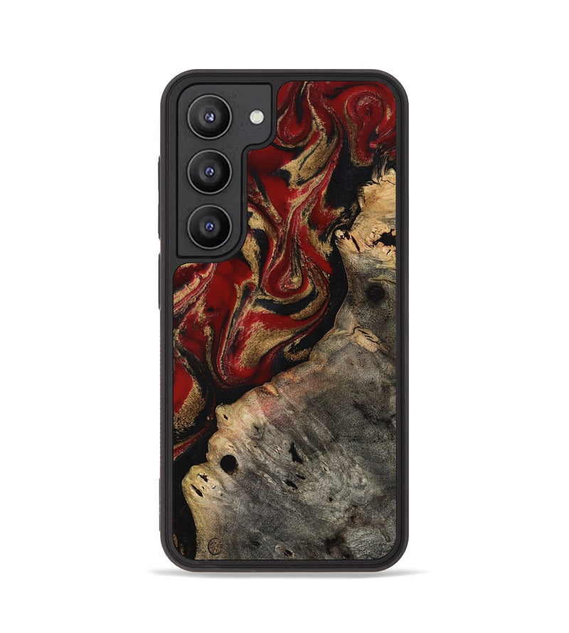 Galaxy S23 Wood Phone Case - Elda (Red, 814807)