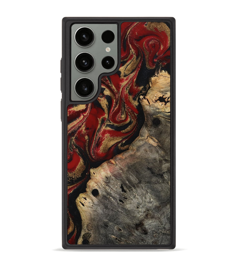 Galaxy S23 Ultra Wood Phone Case - Elda (Red, 814807)