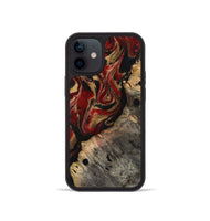 iPhone 12 mini Wood Phone Case - Elda (Red, 814807)