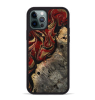iPhone 12 Pro Max Wood Phone Case - Elda (Red, 814807)