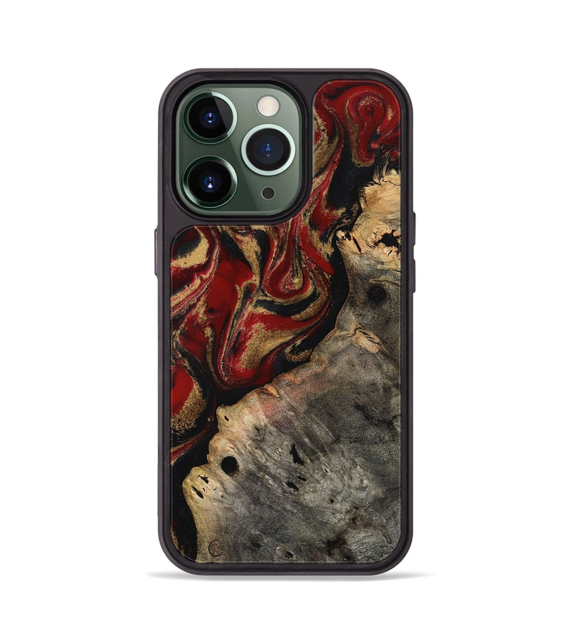iPhone 13 Pro Wood Phone Case - Elda (Red, 814807)