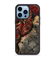 iPhone 14 Pro Max Wood Phone Case - Elda (Red, 814807)