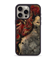 iPhone 15 Pro Max Wood Phone Case - Elda (Red, 814807)