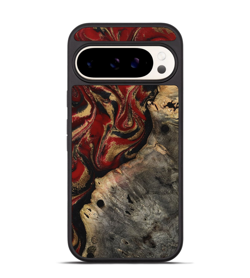 Pixel 9 Pro Wood Phone Case - Elda (Red, 814807)