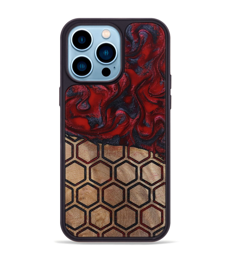 iPhone 14 Pro Max Wood Phone Case - Symone (Pattern, 814848)