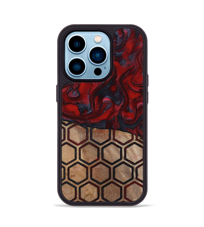 iPhone 14 Pro Wood Phone Case - Symone (Pattern, 814848)