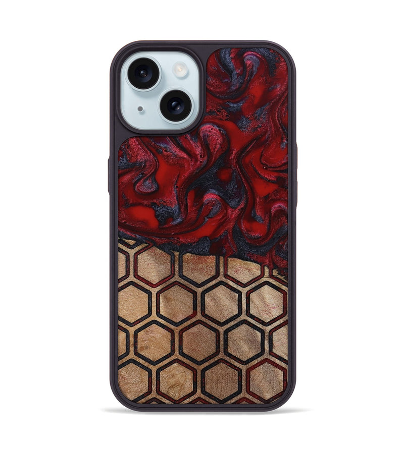 iPhone 15 Wood Phone Case - Symone (Pattern, 814848)