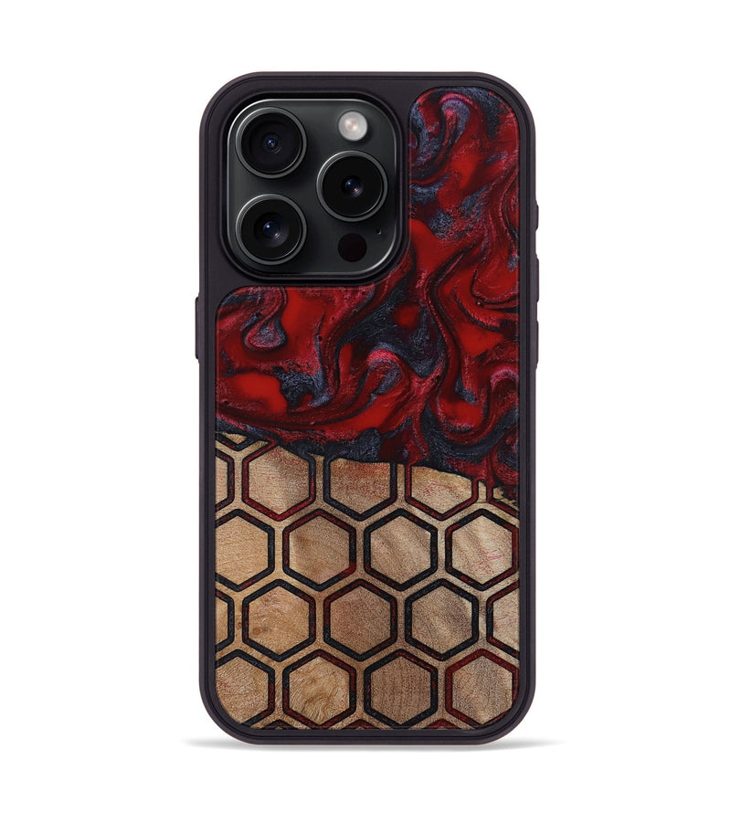 iPhone 15 Pro Wood Phone Case - Symone (Pattern, 814848)