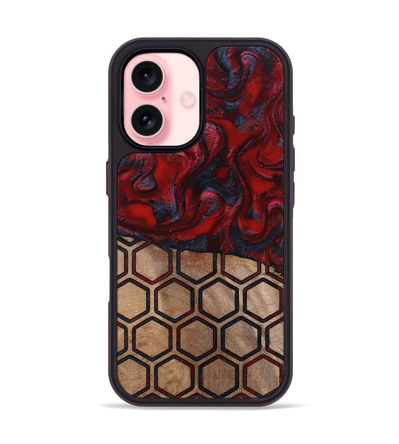 iPhone 16 Wood Phone Case - Symone (Pattern, 814848)