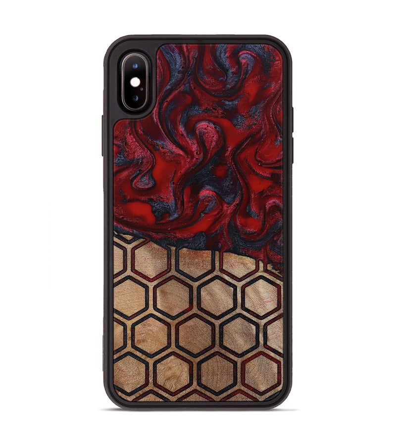 iPhone Xs Max Wood Phone Case - Symone (Pattern, 814848)
