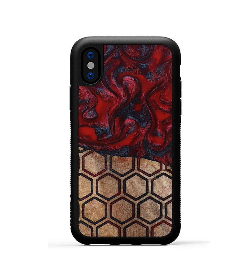 iPhone Xs Wood Phone Case - Symone (Pattern, 814848)