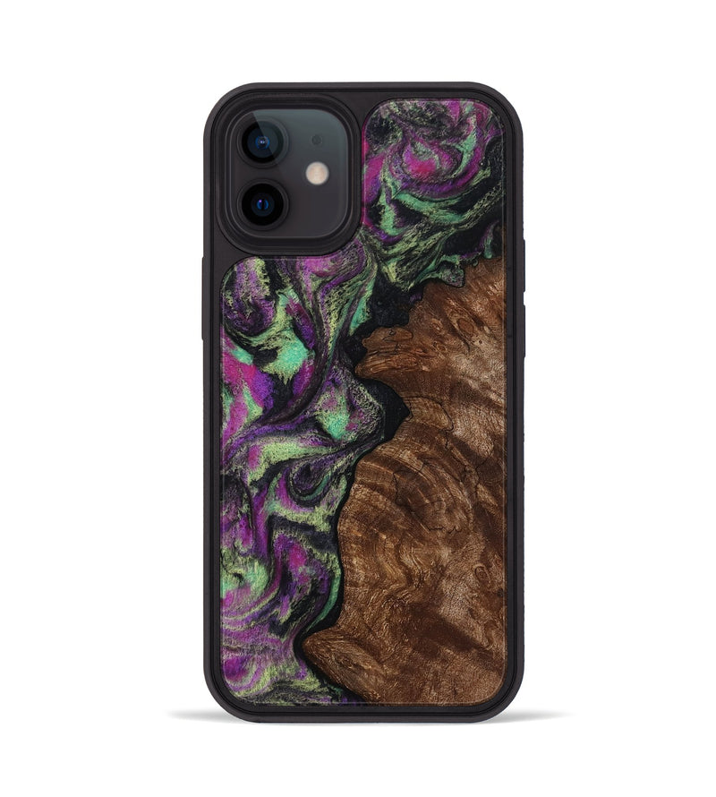 iPhone 12 Wood Phone Case - Keaton (Purple, 814862)