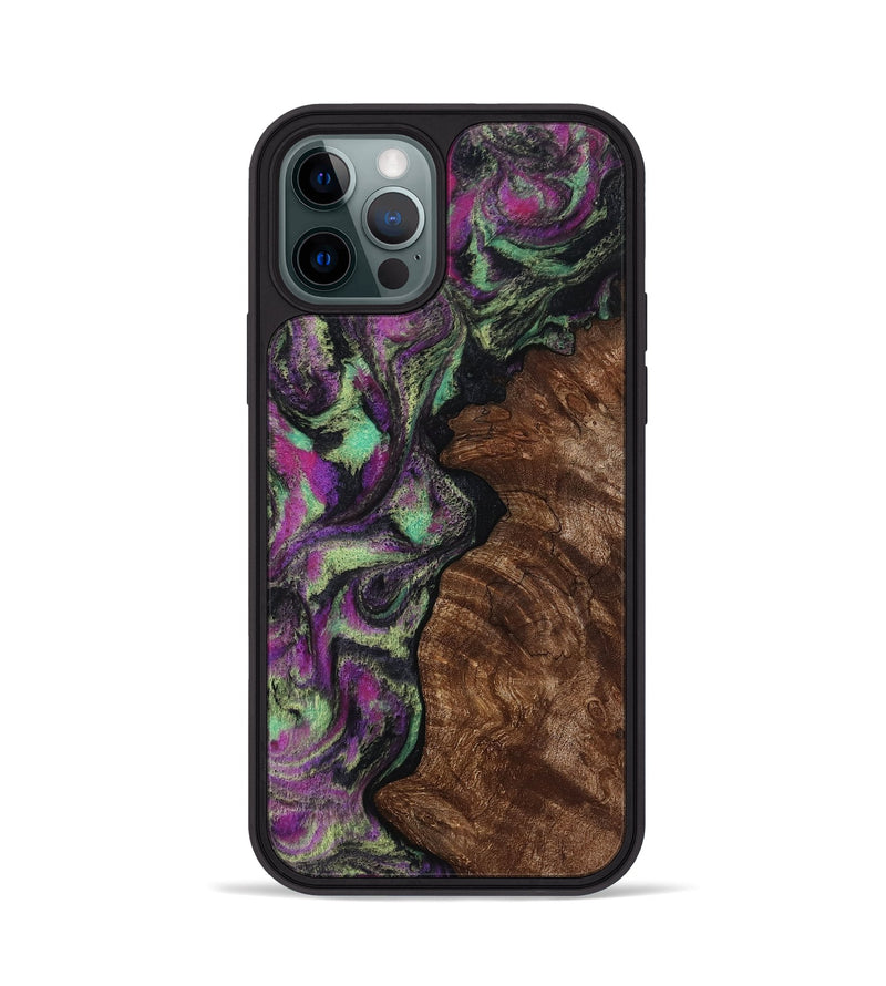 iPhone 12 Pro Wood Phone Case - Keaton (Purple, 814862)