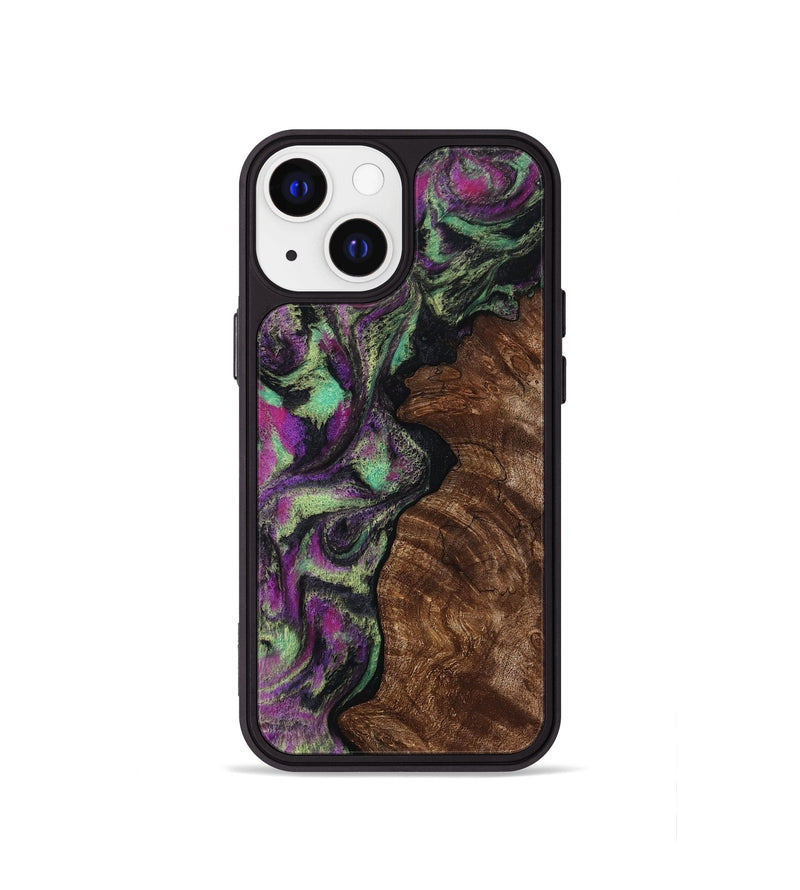 iPhone 13 mini Wood Phone Case - Keaton (Purple, 814862)