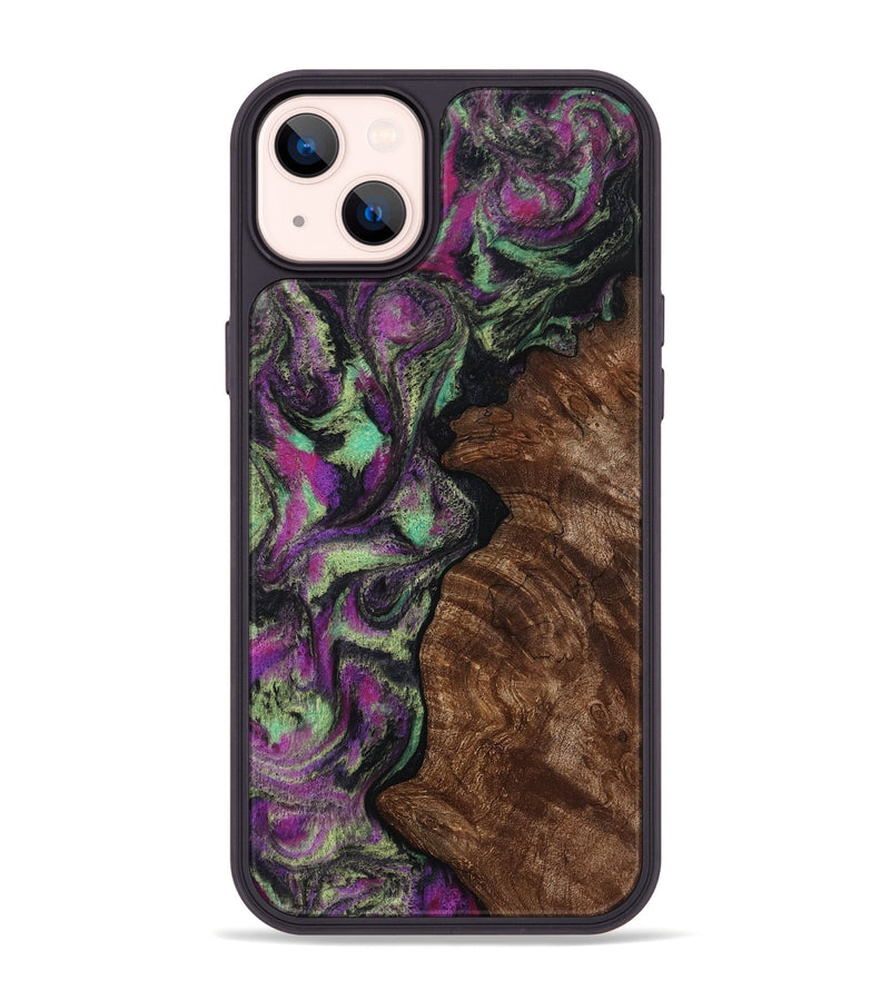 iPhone 14 Plus Wood Phone Case - Keaton (Purple, 814862)