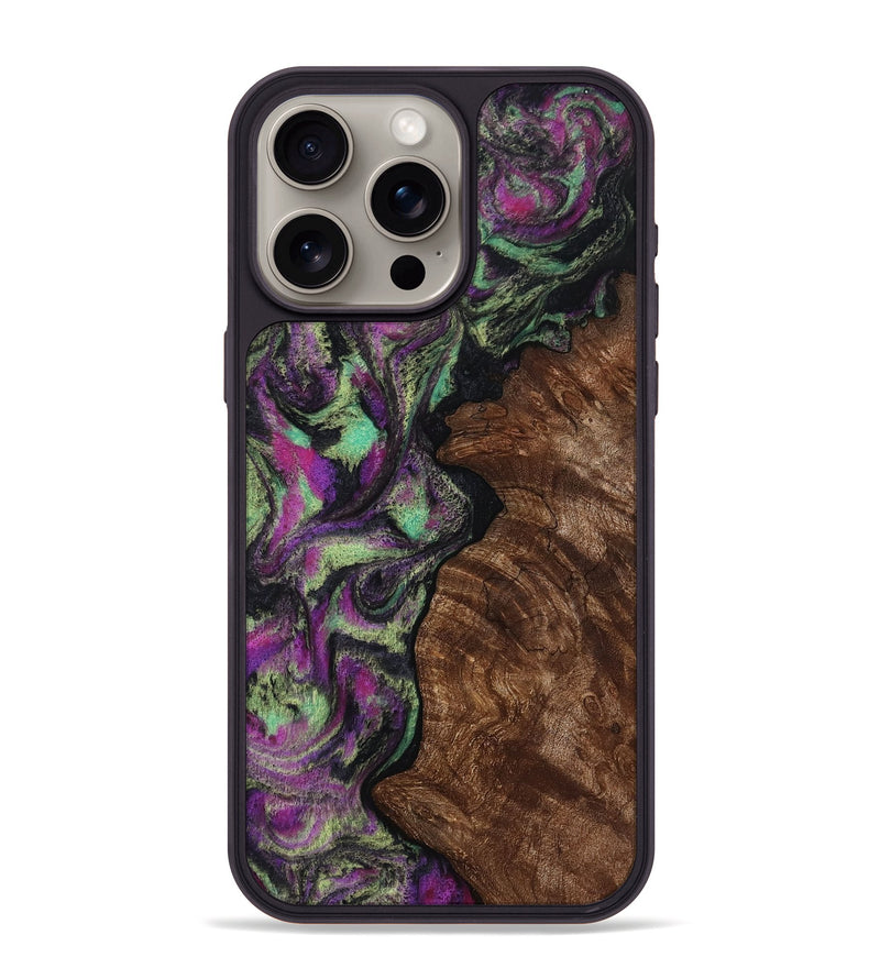 iPhone 15 Pro Max Wood Phone Case - Keaton (Purple, 814862)