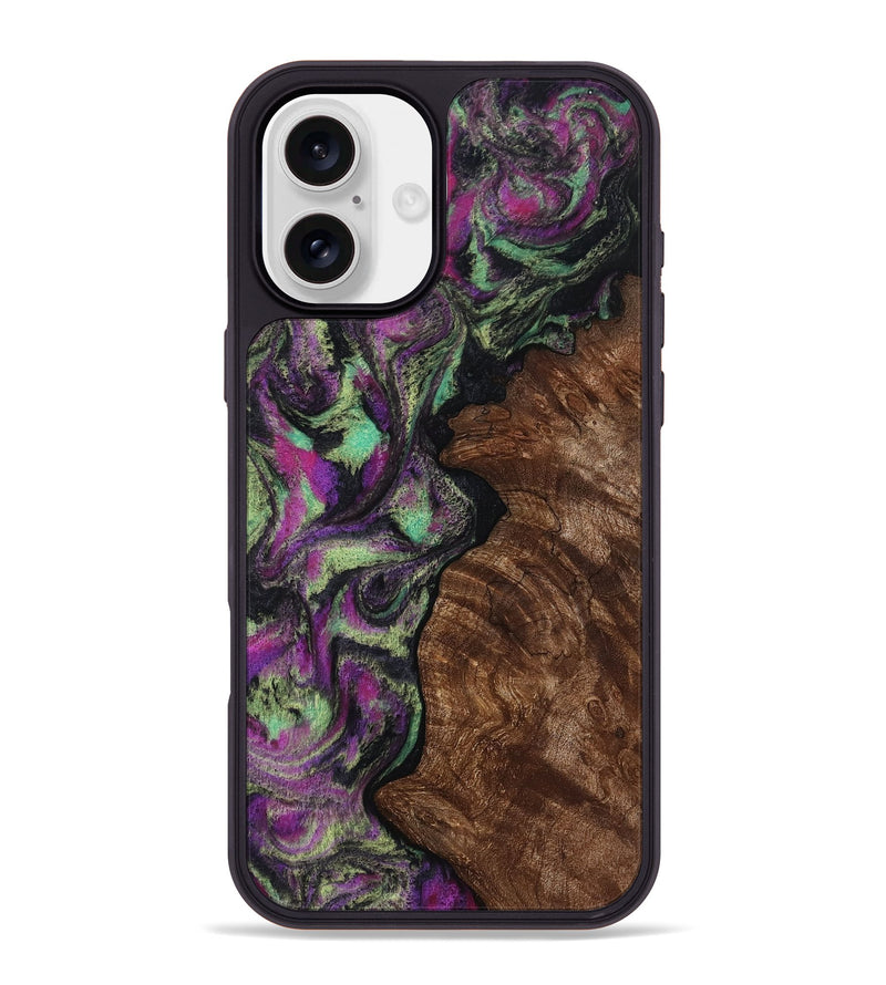 iPhone 16 Plus Wood Phone Case - Keaton (Purple, 814862)