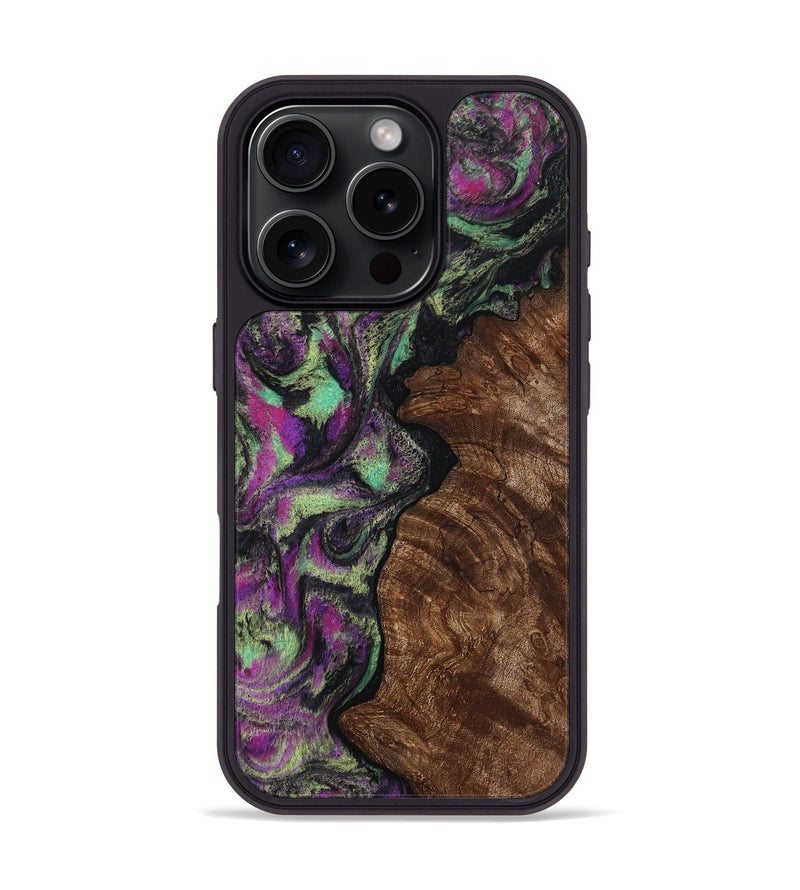 iPhone 16 Pro Wood Phone Case - Keaton (Purple, 814862)