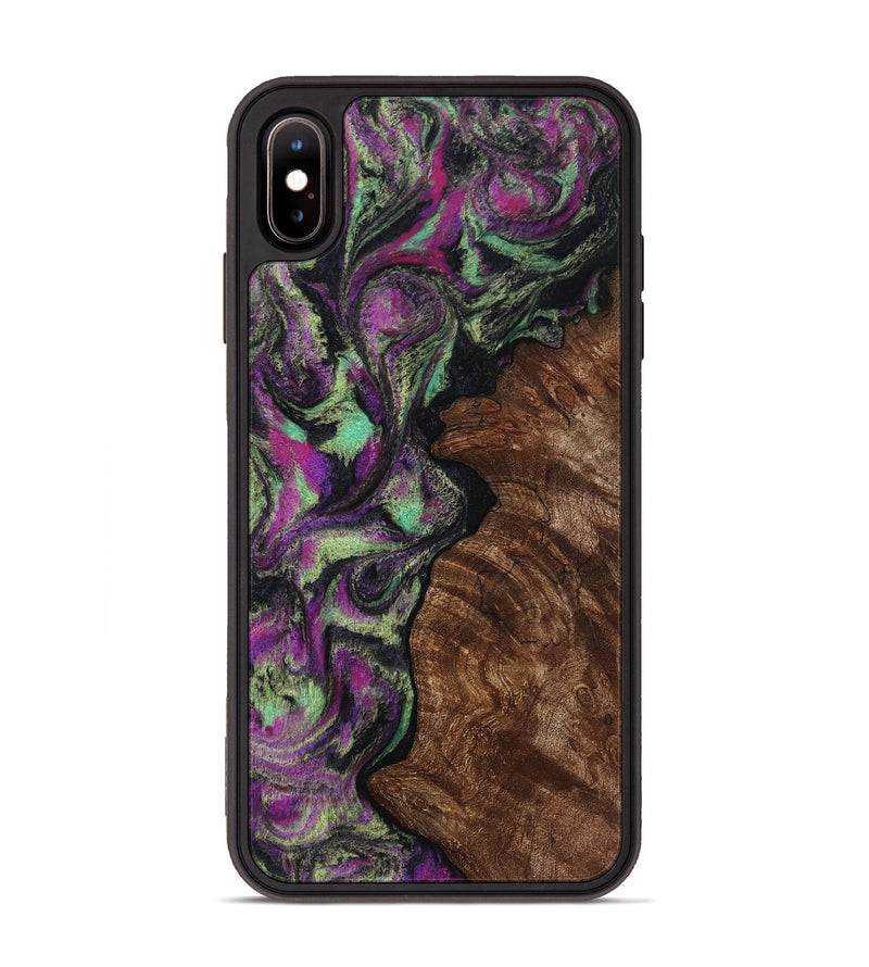 iPhone Xs Max Wood Phone Case - Keaton (Purple, 814862)