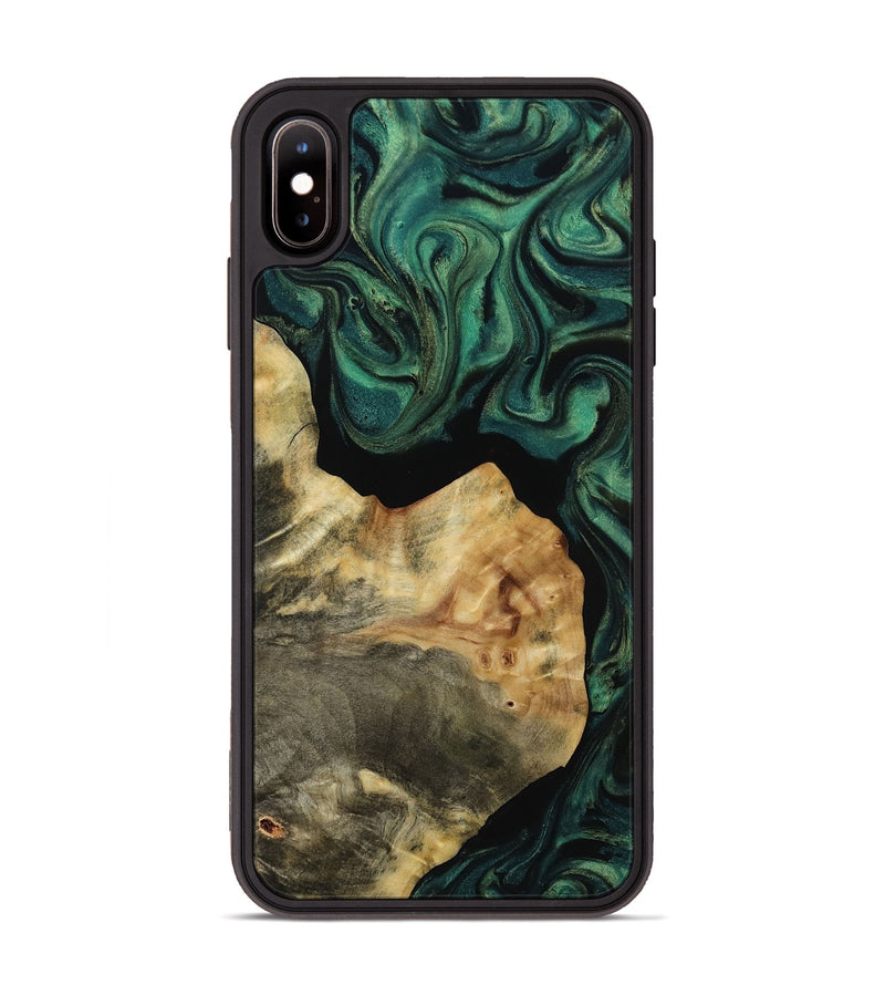 iPhone Xs Max Wood Phone Case - Kyle (Green, 814864)