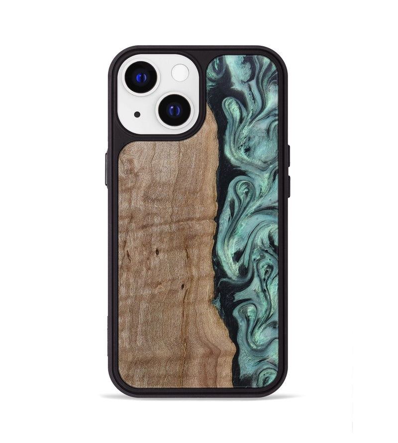 iPhone 13 Wood Phone Case - Julio (Green, 815206)