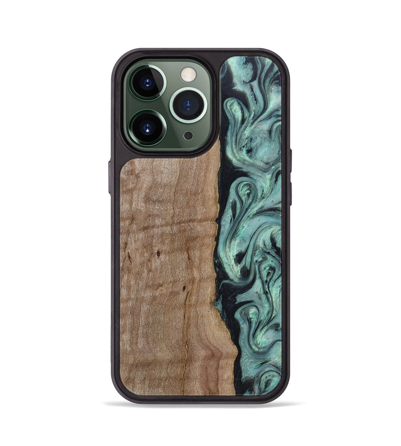 iPhone 13 Pro Wood Phone Case - Julio (Green, 815206)