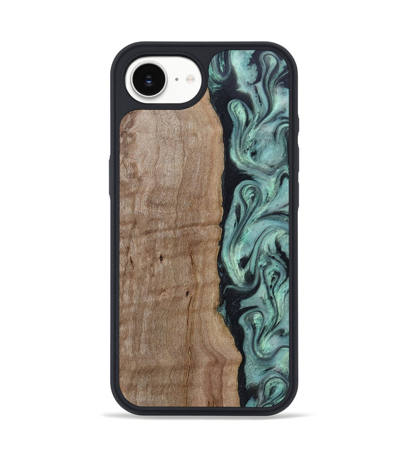 iPhone 16e Wood Phone Case - Julio (Green, 815206)