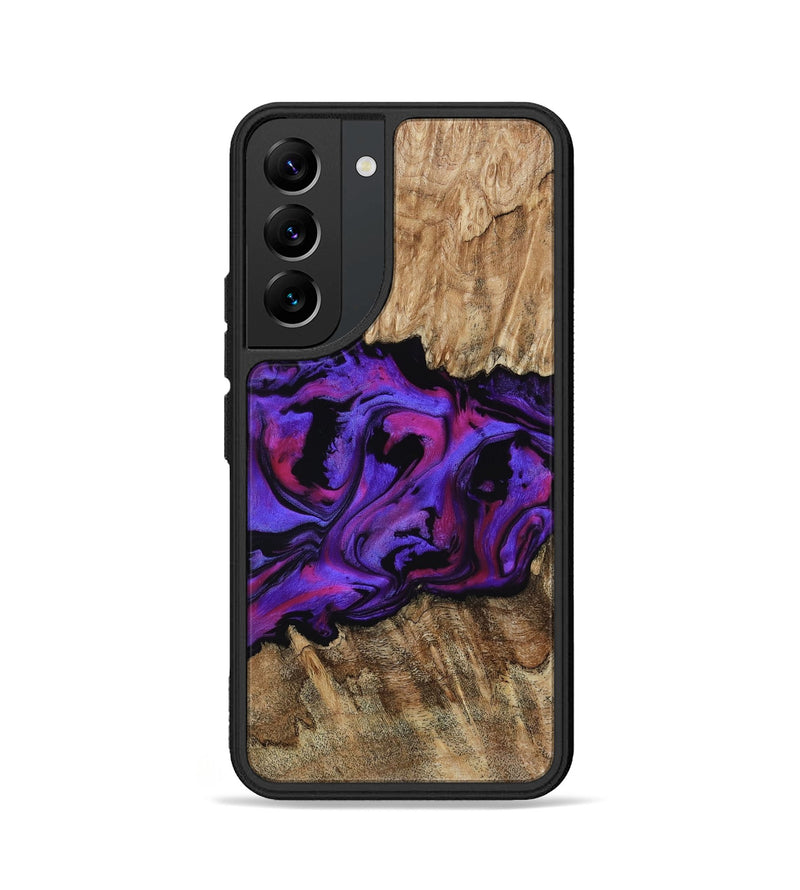 Galaxy S22 Wood Phone Case - Scarlet (Purple, 815215)