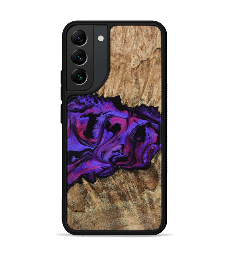 Galaxy S22 Plus Wood Phone Case - Scarlet (Purple, 815215)