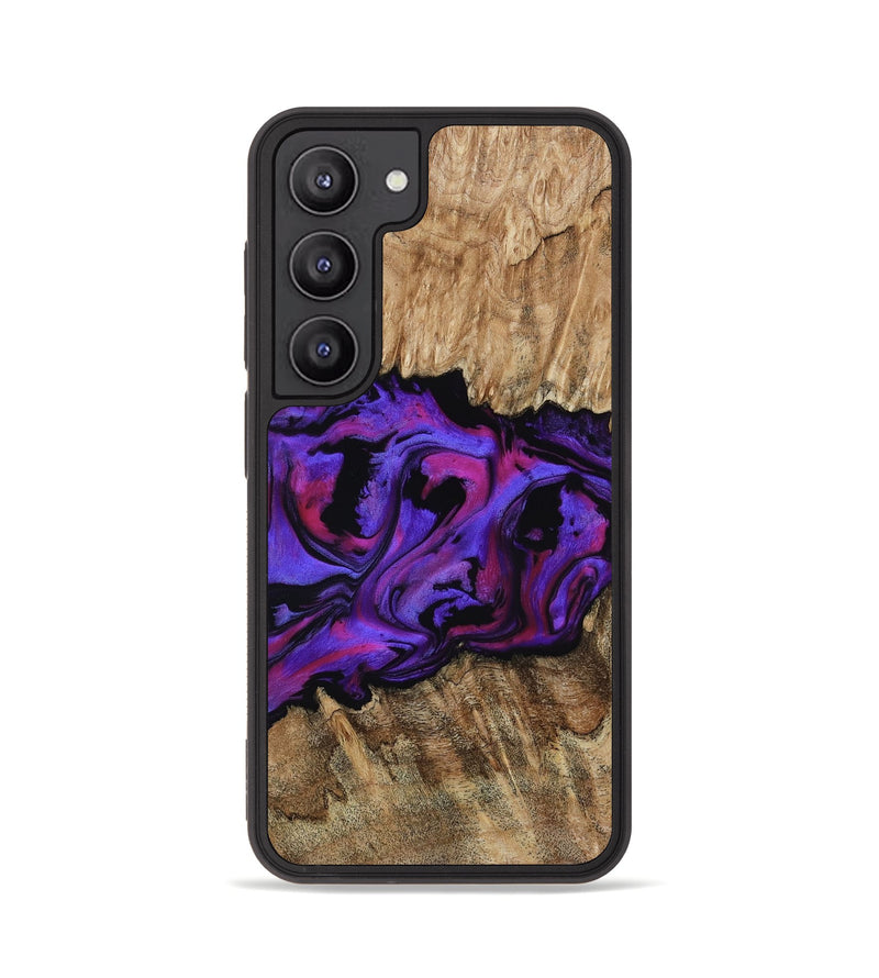 Galaxy S23 Wood Phone Case - Scarlet (Purple, 815215)