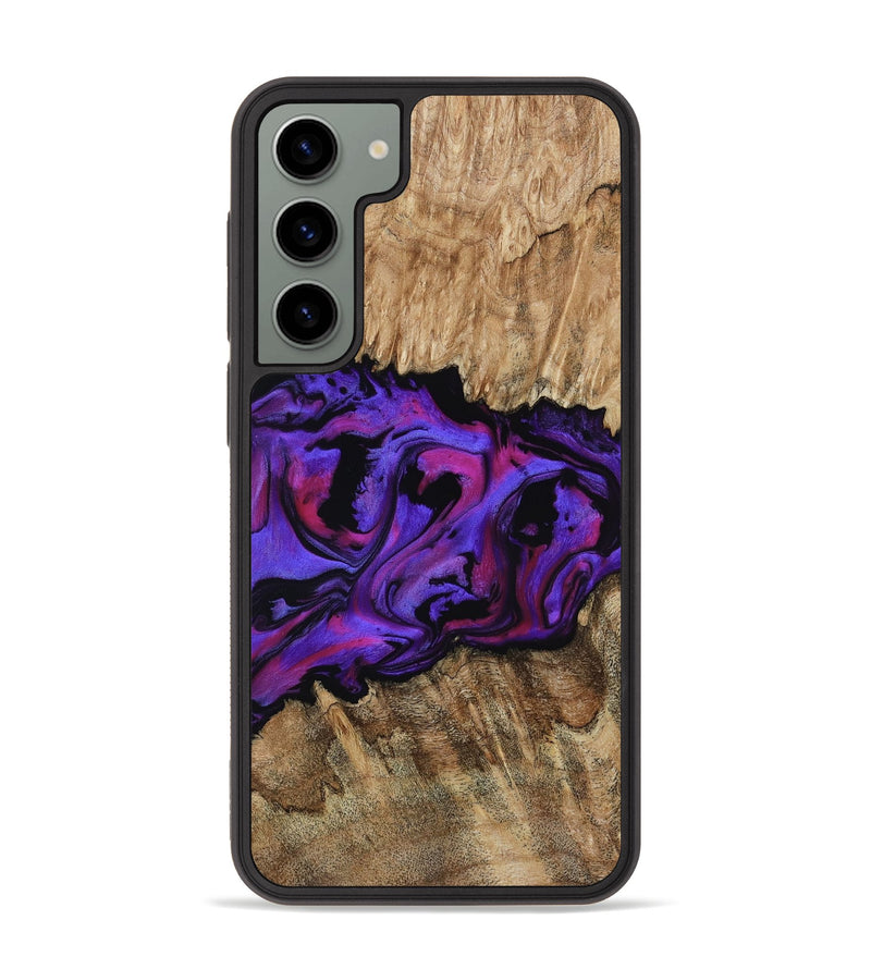 Galaxy S23 Plus Wood Phone Case - Scarlet (Purple, 815215)