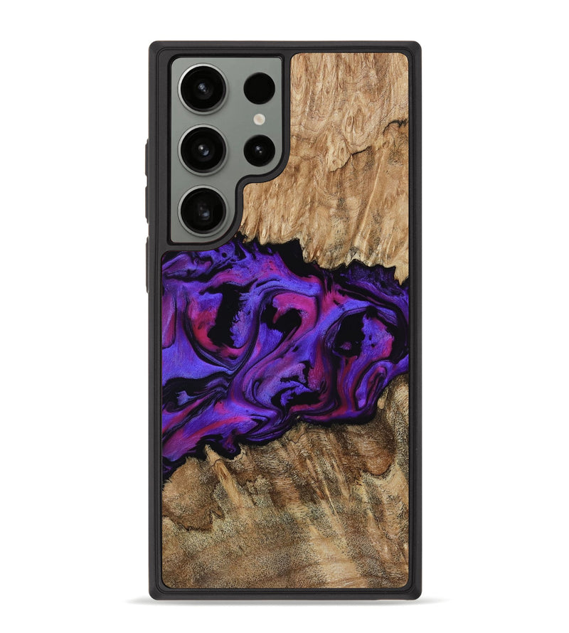 Galaxy S23 Ultra Wood Phone Case - Scarlet (Purple, 815215)