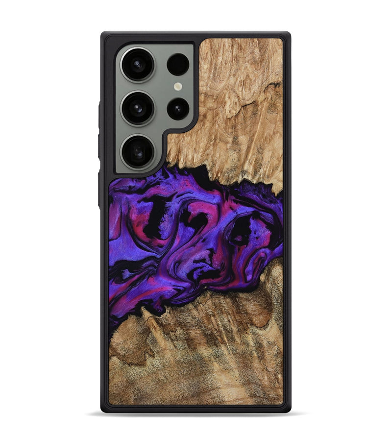 Galaxy S24 Ultra Wood Phone Case - Scarlet (Purple, 815215)