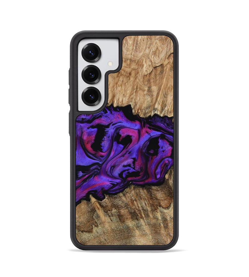 Galaxy S25 Wood Phone Case - Scarlet (Purple, 815215)