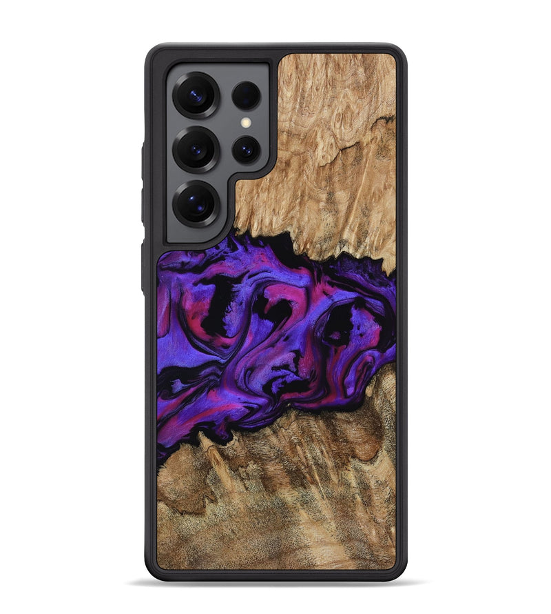 Galaxy S25 Ultra Wood Phone Case - Scarlet (Purple, 815215)