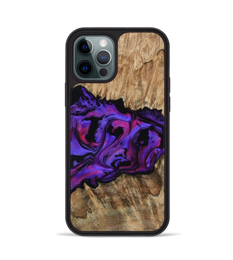 iPhone 12 Pro Wood Phone Case - Scarlet (Purple, 815215)
