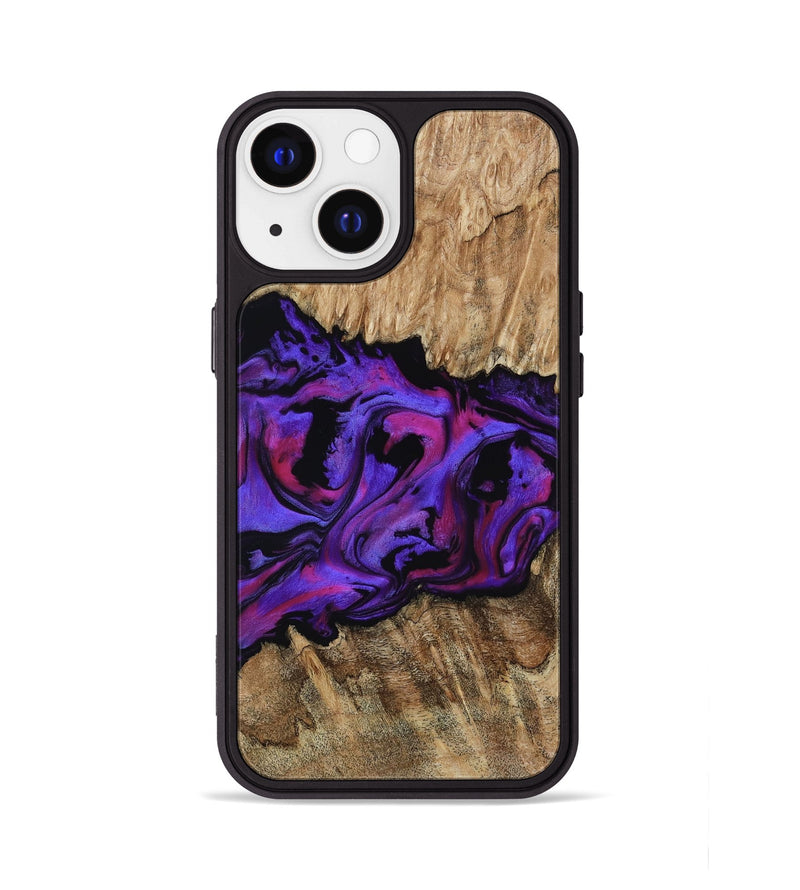 iPhone 13 Wood Phone Case - Scarlet (Purple, 815215)