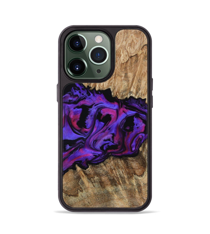 iPhone 13 Pro Wood Phone Case - Scarlet (Purple, 815215)