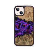 iPhone 14 Wood Phone Case - Scarlet (Purple, 815215)