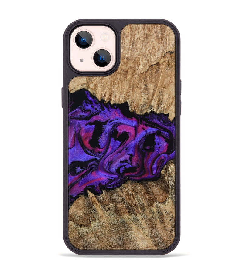 iPhone 14 Plus Wood Phone Case - Scarlet (Purple, 815215)
