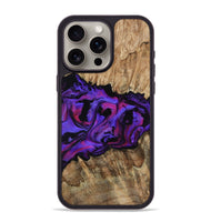 iPhone 15 Pro Max Wood Phone Case - Scarlet (Purple, 815215)