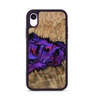 iPhone Xr Wood Phone Case - Scarlet (Purple, 815215)