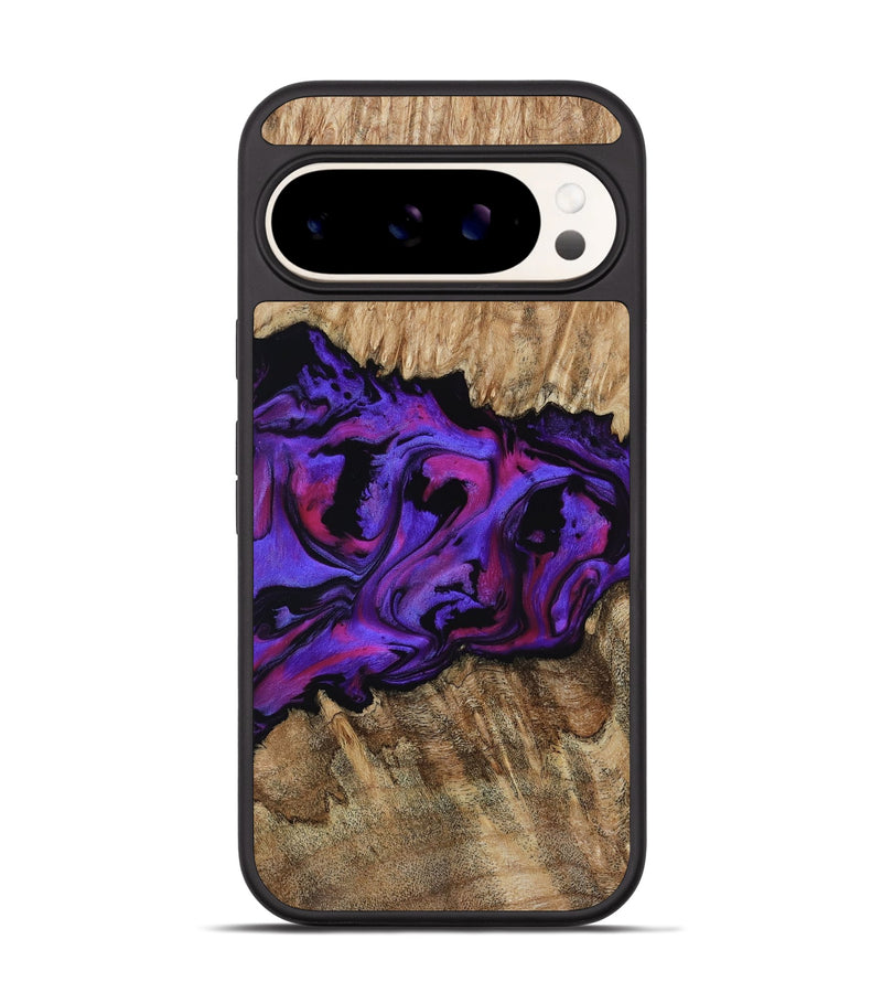 Pixel 9 Pro Wood Phone Case - Scarlet (Purple, 815215)