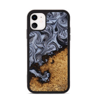 iPhone 11 Wood Phone Case - Kathlyn (Black & White, 815216)