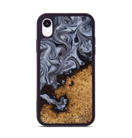 iPhone Xr Wood Phone Case - Kathlyn (Black & White, 815216)