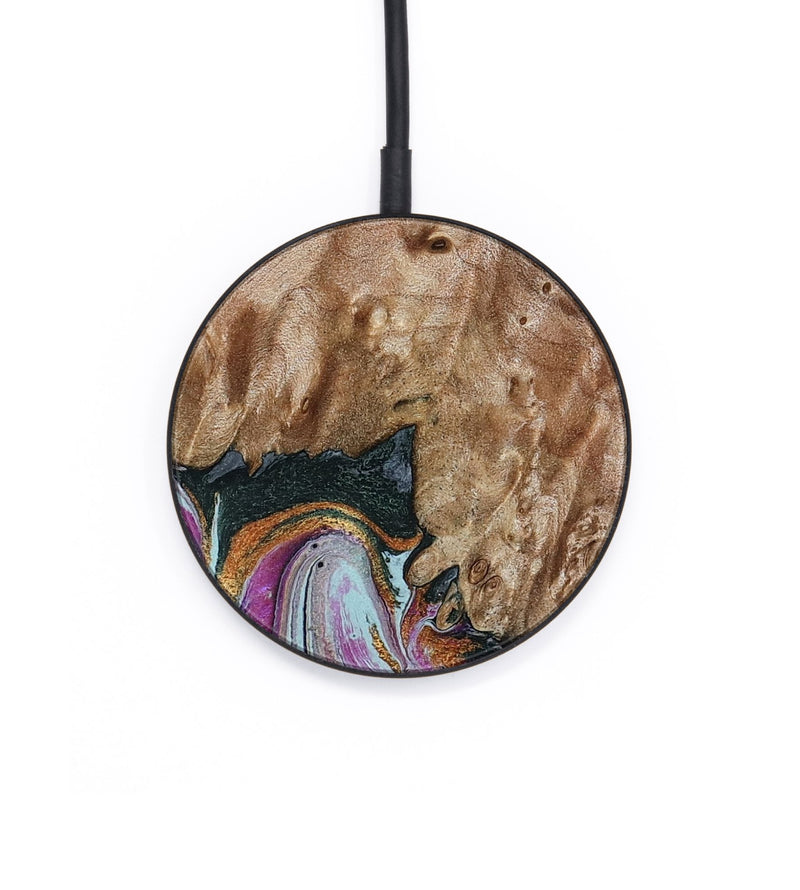 Circle Wood Wireless Charger - Britney (Green, 815222)
