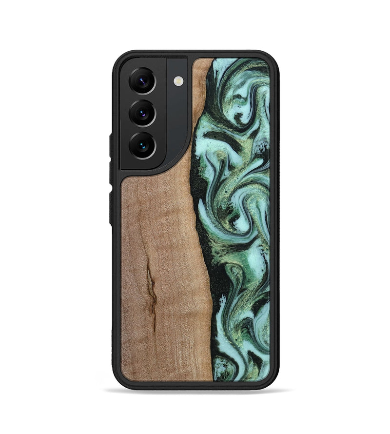 Galaxy S22 Wood Phone Case - London (Green, 815224)