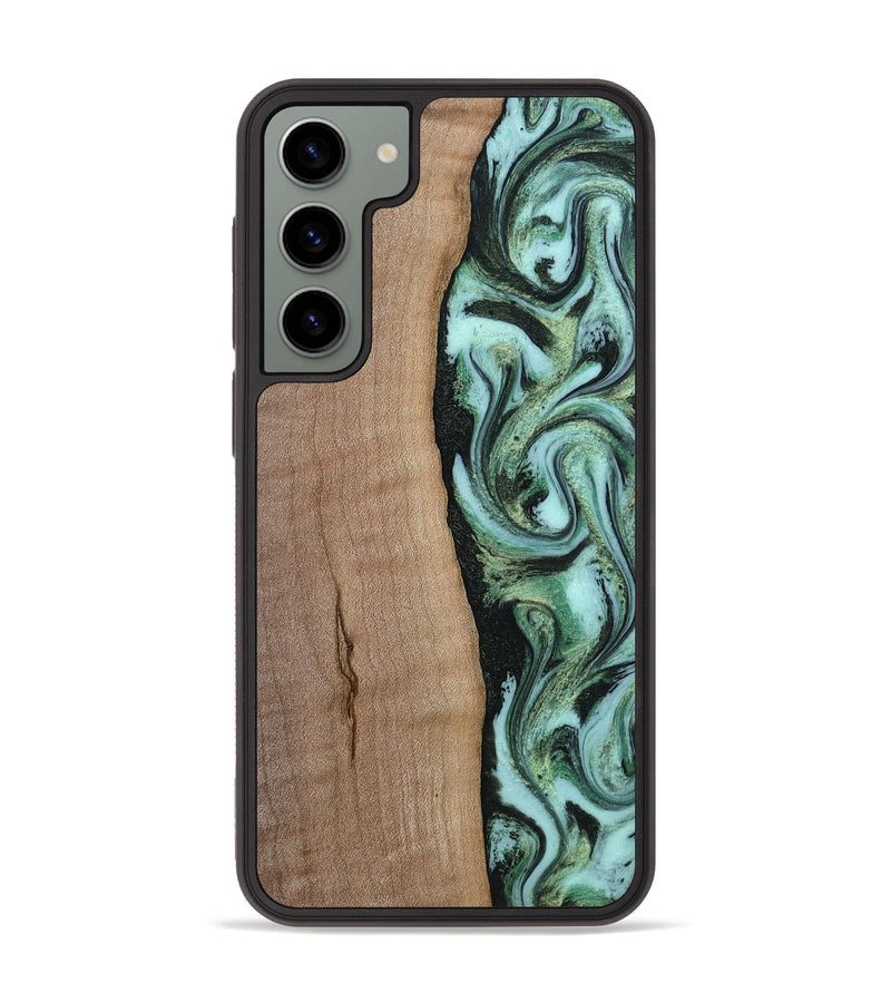 Galaxy S23 Plus Wood Phone Case - London (Green, 815224)